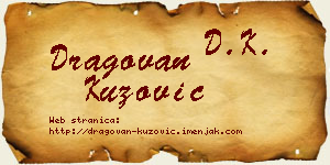 Dragovan Kuzović vizit kartica
